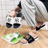 Pantuflas para Hombre Verano Exterior Nuevas Antideslizantes para Parejas para Exterior Resistentes al Desgaste Sandalias de Playa de Suela Blanda Chanclas de Talla Grande para Mujer