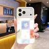 Funda protectora creativa de color block para iPhone 17 de silicona líquida, la más vendida en Shopee, funda de teléfono con forro de felpa para 18pro