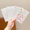 Pegatinas de Colores Huecas con Temática de Dopamina para Niñas, Decoraciones de Estrella de Cinco Puntas y Corazón, Corazones de Melocotón Autoadhesivos de Colores