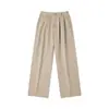 Calça Reta Masculina, Calça Esportiva Casual Relaxada de Perna Larga Solta, Mesmo Estilo para Homens e Mulheres, Calça Versátil de Cor Sólida da Moda
