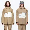 Procesamiento y Personalización de Ropa Nueva para Esquí para Mujeres y Hombres, Impermeables y Engrosadas Cálidas Camisetas para Tabla Única y Doble, Chaquetas de Estilo Coreano para Exteriores