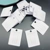 4*5.5 branco pequeno gancho mosquetão clipe de papelão grampo de cabelo cartão vem com gancho dobrado acessórios de cabelo plástico touca papel de embrulho