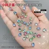 Accesorios de arte para uñas color rosa palo, diamantes K9 brillantes sin base, diamantes apilados hechos a mano para arte de uñas, uñas de caramelo de roca coloridas