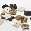Botones Irregulares de Resina de 25 mm para Abrigos, Suéteres y Gabardinas, Botones Planos en Relieve, Accesorios para Ropa al por Mayor
