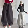 Pantalones de Niña Estilo Primavera y Otoño Niñas Grandes Estilo Coreano Conjunto Pantalones Globo Niñas Elegantes de Pierna Ancha Estudiantes de Secundaria Pantalones Casuales