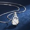 Collar Colgante Weihua Lindo Piedra Ojo de Gato Blanca Estilo Chino Agitar Voz Expresar Ancla Collar Femenino Joyería Fábrica Venta al por Mayor