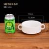 Atacado Tigela de Sopa Binaural Simples Branco Puro Xícara de Sopa com Tampa Tigela para Sopa Tigela para Assar Cerâmica Utensílios de Mesa Tigela para Mingau de Café da Manhã Tigela para Sobremesa