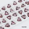 Dongzhou Diamante de Corazón Torcido con Punta Inferior de 16 mm Accesorios para Joyería DIY Diamante de Cristal con Forma Especial Joyería de Diamante Collar Joyería de Diamante al por Mayor