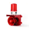 Alarme Sonoro e Luminoso Industrial, Luz Estroboscópica à Prova d'Água de Alto Brilho, Luz de Advertência 220V com Controle Remoto Sem Fio, Alarme Integrado Sonoro e Luminoso
