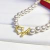 Accesorios diy S925 plata de ley esmerilado mate OT hebilla de collar de perlas pulsera de plata semiacabada hebilla de plata con cuentas para mujer