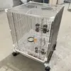 Jaula de Acero Inoxidable 304 para Ardilla Voladora Jaula Modular DIY Jaula para Mascotas Jaula para Ardilla Voladora Jaula para Loros Multicapa Encriptada