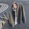 Suéter Cardigan Masculino Khaki Cleanfit com Botões Outono Malha Preguiçosa de Alta Qualidade Peça Externa Solta para Casal