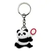 Fornecimento Direto da Fábrica Acessórios Chaveiro Panda Atleta Material de Borracha Macia Espessada Pingente de Chaveiro Plano 2D para Mochila