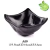 Louça de melamina estilo japonês tigela preta para cozinhar tigela criativa para tempero de hot pot tigela com pauzinhos de plástico tigela para arroz de fast food tigela pequena para sopa