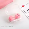 Estojo de Lente de Contato Colorida, Estojo de Lente de Contato de Desenho Animado, Estojo Duplo Companheiro, Caixa Fofa de Armazenamento de Lente de Contato para Miopia de Estudante, Caixa de Cuidados
