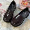 Zapatos de cuero para mujer Lolita JK 2026 otoño nuevos zapatos de uniforme punta cuadrada pequeña charol casual estilo japonés zapatos de vestir bajos