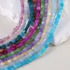 Cuentas Cuadradas de Ágata de 5.5*5.5mm con Color Añadido Piedra Natural Cuentas Sueltas Hechas a Mano para Manualidades de Cuentas Materiales de Cristal Aguamarina