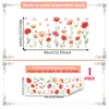 Varios adhesivos de pared florales frescos en acuarela para sala de estar, dormitorio, habitación infantil, decoración de pared de fondo para el hogar, adhesivos de pared autoadhesivos
