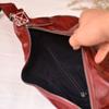 Nueva Bolsa cruzada para pecho de hombre de cuero suave tipo árbol con pliegues cepillados, cremallera casual, bandolera de cuero de vaca para jóvenes, moda