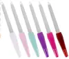 Lima de Uñas de Acero Inoxidable para el Hogar de Doble Cara para Pulir Lima de Uñas Mango de Plástico Herramienta de Manicura