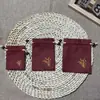 Bolsa de Lino Fino con Cordón para Joyería, Bolsa de Algodón y Lino con Cordón para Guardar Nueces y Cuentas Budistas
