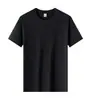 Camiseta de algodão penteado de manga curta para homens, camiseta de algodão puro com gola redonda, camiseta branca de manga curta para equipe de team-building publicitário, camiseta com logo estampado graffiti DIY
