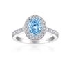 Anillo de compromiso Tonglin con diamantes de alto carbono, venta transfronteriza, plata de ley S925, fuegos artificiales, circonita cúbica con corte de flor de hielo, tesoro colorido, anillo femenino