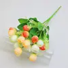 Tulipán flor artificial accesorios para fotos de alta gama 15 capullos de magnolia arreglo floral para sala de estar decoración de escritorio floral capullo de nieve