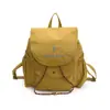Mochila de Letras Literarias Coreanas para Mujer 2025 Verano Impermeable Tela de Nylon Ligera Casual para Viaje Mochila Pequeña Tendencia