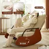 Sillón Mecedora Perezoso Silla de Ocio para Balcón Sala de Estar Sofá Perezoso para el Hogar Silla Mecedora Cómodo Sillón Reclinable de Lujo para Personas Mayores