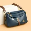 Bolso bandolera simple de moda para mujer, nuevo, versátil, textura de cuero suave, lujo ligero, casual, bandolera única, simple