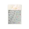 Pegatinas Metálicas para Uñas, Adornos Exquisitos, Pegatinas para Uñas, Estampado en Caliente, Estrella Plateada de Cinco Puntas, Pequeños Adhesivos Nasales, Diamantes para Uñas