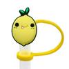 Série Popular de Frutas Desenho Animado Tampa para Canudo Cobertura para Canudo Personalizada Criativa 8-10mm Tampa contra Poeira Plugue de Poeira Removível