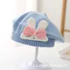 Primavera e Outono Estilo Coreano Bebê Menino e Menina Cor Doce All-match Boina de Malha Estilo Ocidental Infantil Casual Lã Chapéu Paintler Chapéu