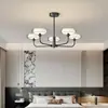 Lámpara de Sala de Estar Araña Lámpara Principal de Recibidor Estilo Crema Simple Moderno Lámpara LED de Espectro Completo para Protección Ocular