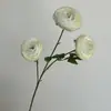 Novo produto: 3 Cabeças de Flores Secas, Lótus de Mil Camadas, Flores Artificiais para Banquete de Noivado, Arranjo de Flores de Casamento, Flores Artificiais Jardim Monet Azul-Roxo