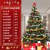 Pacote Árvore de Natal 1,2m/1,5/1,8/2,1/ 3m Pacote Doméstico Criptografado Decoração Grande Luminosa de Natal