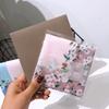 Lenço feminino lenço de algodão estampado quadrado lenço floral antigo para meninas presente de casamento