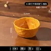 Tigela Colorida com Manchas de Tinta, Tigela de Cerâmica Irregular Desconstruída para Arroz, Nova Tigela Criativa para Sobremesa, Tigela de Salada para Uso Doméstico