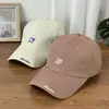 Nueva Gorra de Béisbol de Moda con Bordado de Letras de Marca y Visera Dura para Mujer, Estilo Coreano Casual de Moda Versátil Protector Solar para Hombre, Protección Solar