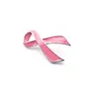 Broches de Fita Rosa para Venda no Atacado em Estoque para Conscientização sobre a Saúde Mamária das Mulheres, Insígnias e Pins Comemorativos