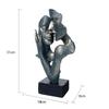 Máscara Facial Humana Abstracta Estilo Europeo Personalizada "El Silencio es Oro" Artesanías de Resina Decoración del Hogar Adornos para Escritorio de Oficina