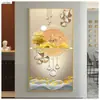 Nova Pintura Decorativa de Veado da Sorte Estilo Chinês Pintura Suspensa para Sala de Estar Sofá Pintura de Entrada Versão Vertical de Luxo Leve Corredor Pintura para Casa Luxo Leve