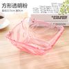 Plato para Snacks de Sala de Estar Estilo Europeo Plato de Frutas de Plástico Transparente Plato para Frutos Secos Moderno Simple Creativo Plato para Dulces Hogar