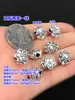 Prata Pura s999 Girassol Retrô Florzinha Contas Separadas Contas de Balde Corda de Mão Trançada Pulseira Colar Acessórios DIY Feitos à Mão