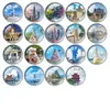 Imán de Refrigerador de Vidrio de Cristal para Souvenir Turístico de Guangdong Torre de Cantón Cintura Pequeña Zhuhai Chimelong Shenzhen Set