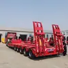 Semirremolque de Plataforma Baja Acero de Alta Resistencia Equipo de Transporte de Plataforma Excavadora Rodillo Compactador Dispositivo de Transferencia de Artículos de Gran Tamaño