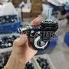 Ruedas universales pequeñas personalizadas de 1.5 pulgadas, 2 ruedas giratorias, tapón de muebles, tornillo, freno de 3 pulgadas, negro, silencioso, doble rodamiento, taladro dorado, resistente al desgaste
