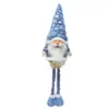 Boneco Gnomo Boneco de Neve Premium, Gnomo Vintage Floco de Neve Azul Gelo, Boneco Papai Noel com Rosto de Resina, Gnomo Extensível