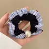 Anel de Cabelo Colorido Estilo Ballet Menina Doce Simples Versátil Corda de Cabelo Grande Tendão de Couro Estilo Coreano Acessórios de Cabelo de Cetim de Alta Qualidade